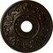 Ekena Millwork Valletta Ceiling Medallion (Fits Canopies up to 3 1/2"), Hand-Painted Bronze, 18"OD x 3 1/2"ID x 1"P CM18VLBZS - alternate 1